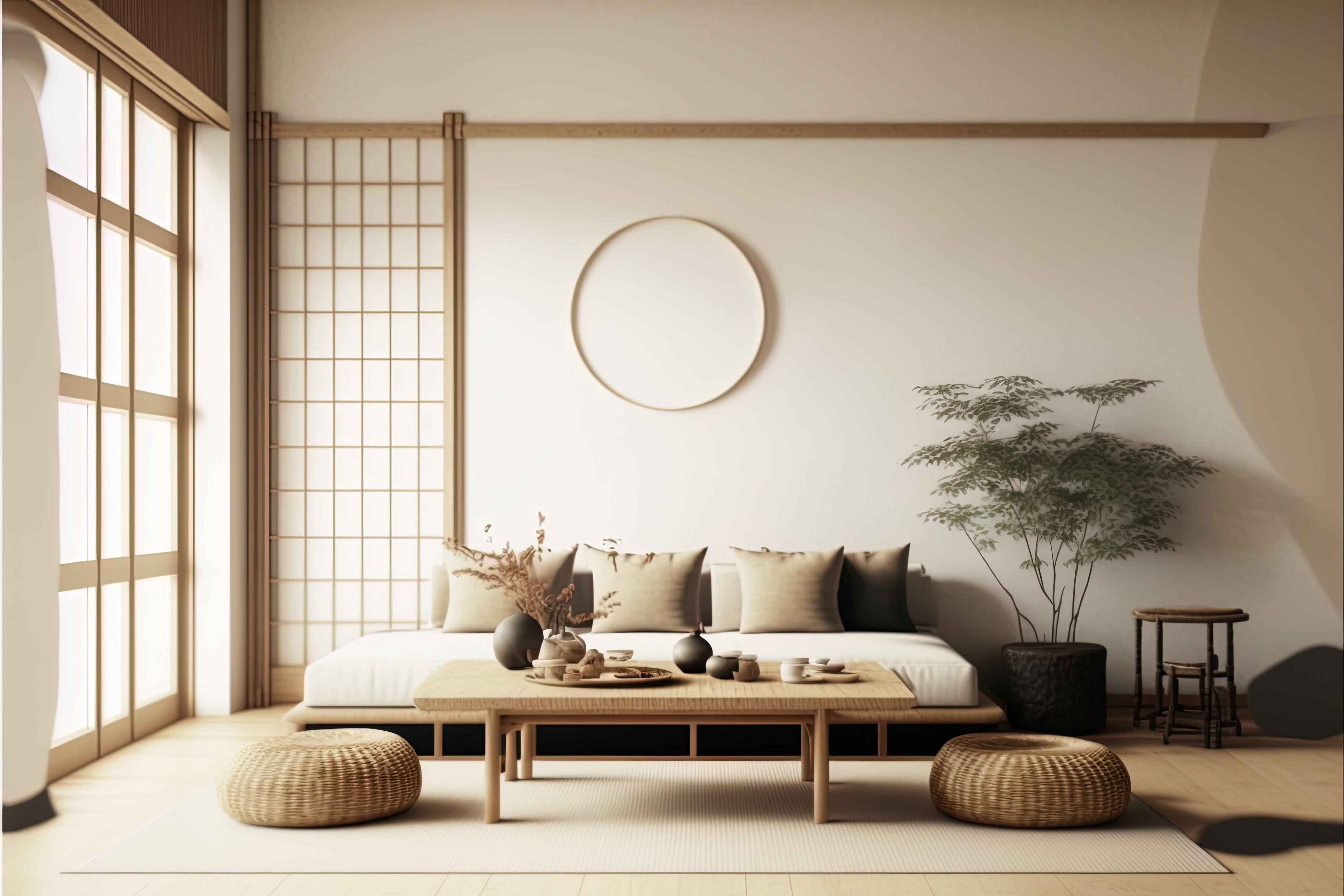 Japandi style deals sofa